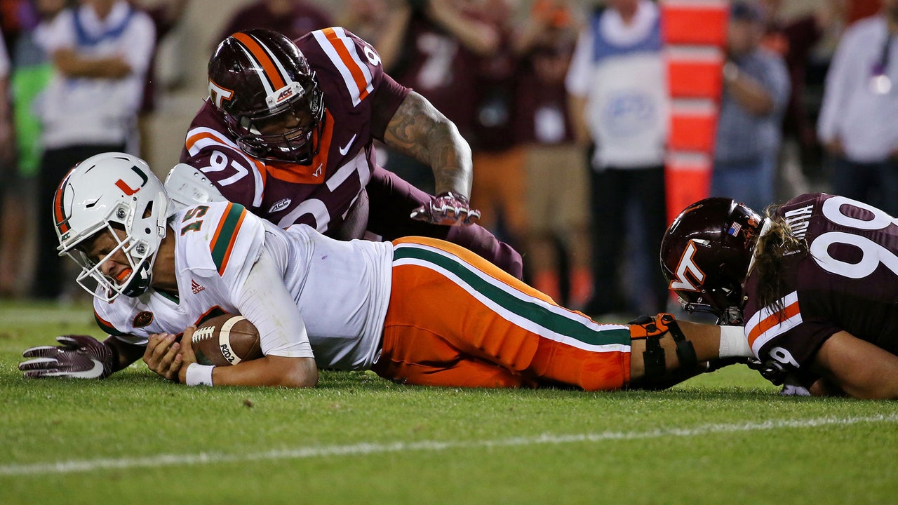 Miami's slide continues with road loss to Virginia Tech